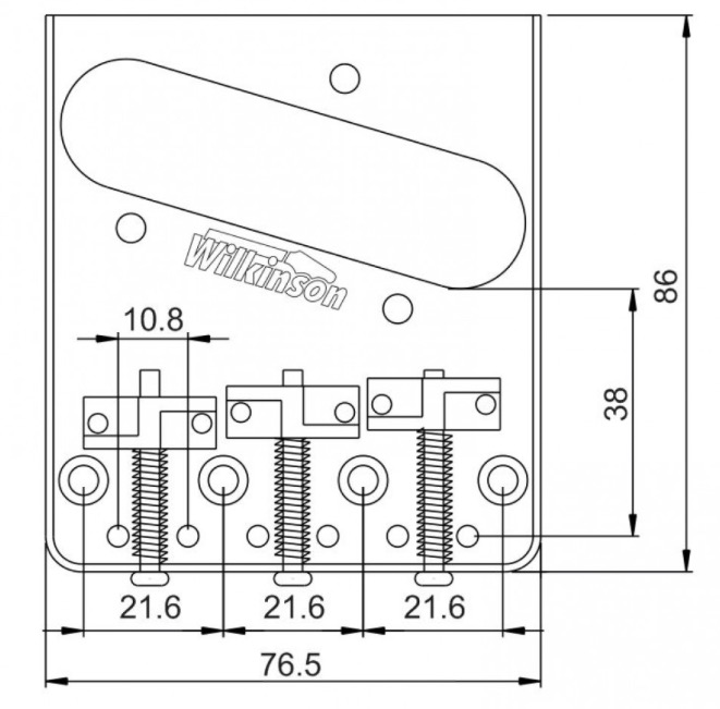 Wilkinson WTB Vintage Telecaster Bridge