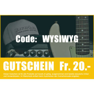 Reverb.ch - Gutschein Fr. 20.-