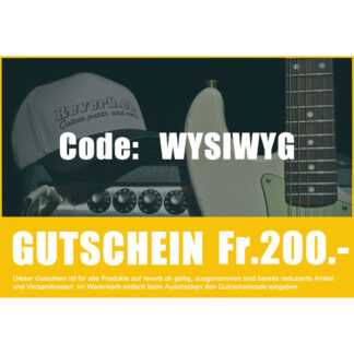 Reverb.ch - Gutschein Fr. 200.-