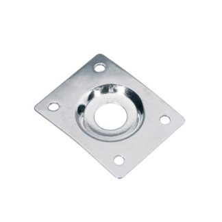 Telecaster Output Jack rechteckig silber