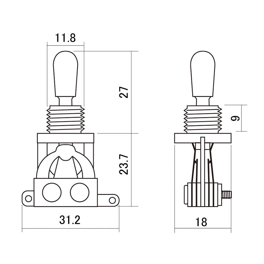 SW-20-GP2 Boston toggle switch gold 3-way