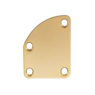 Guitar Neckplate contoured body gold