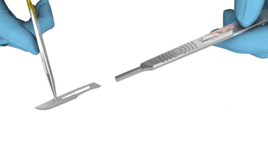 Swann Morton Edelstahl Skalpell Halter