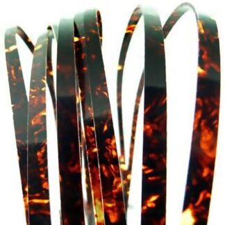 Incudo celluloid guitar binding dark tortoise shell - 1600x6x1.5mm (63x0.24x0.06)