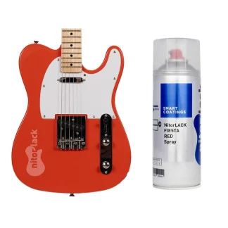 N250710160 NitorLACK nitrocellulose paint fiesta red - 400ml aerosol