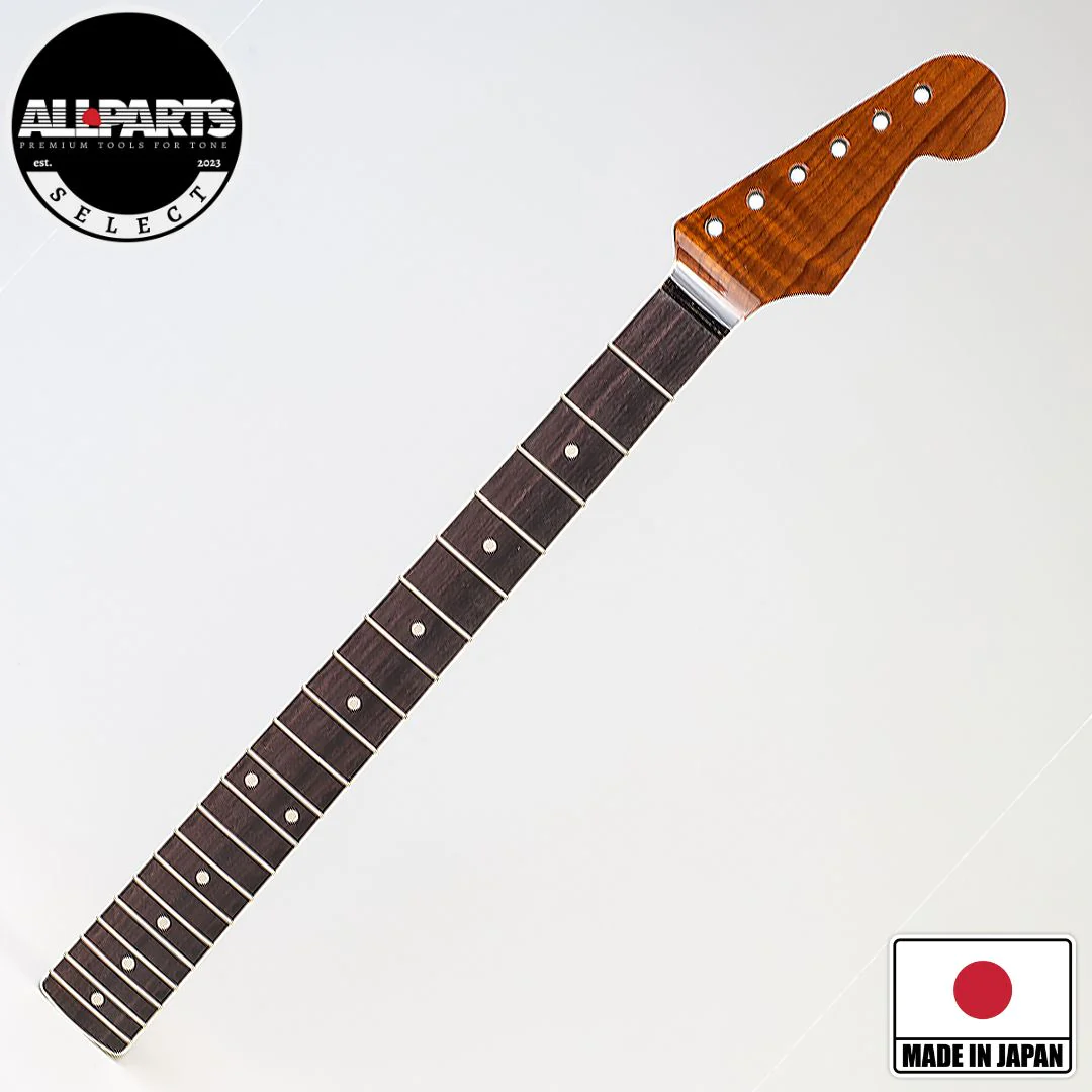 SRF21CBRF Allparts Select limited edition VIN-MOD Deluxe neck for Stratocaster bound Rosewood Fretboard