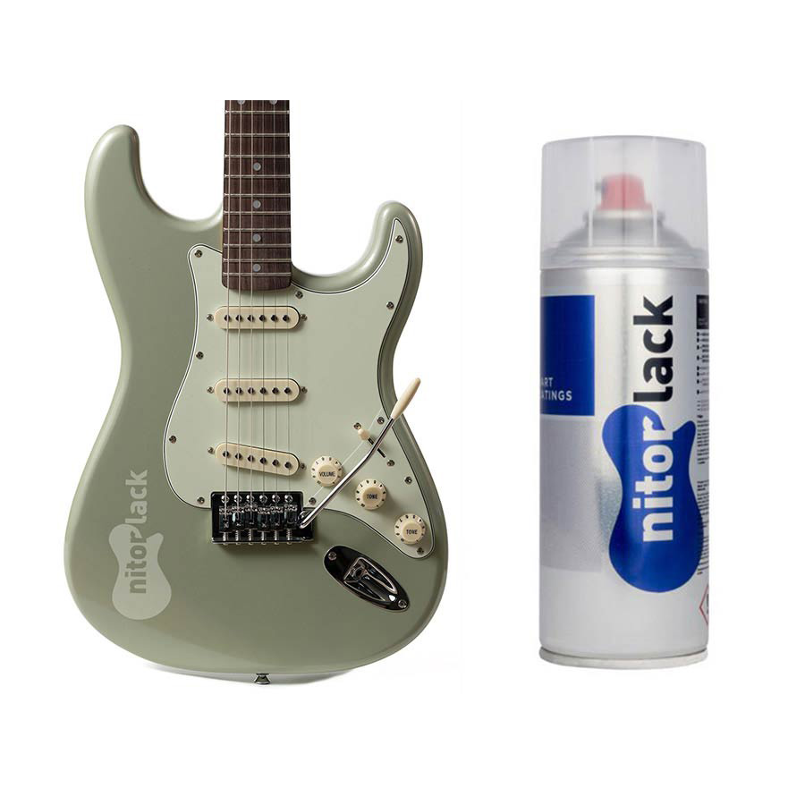 N250805160 NitorLACK nitrocellulose paint sage green - 400ml Spraydose