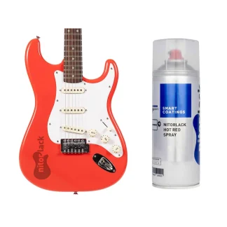N250731160 NitorLACK nitrocellulose paint hot red - 400ml spraydose