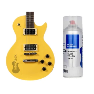 N250754160 NitorLACK nitrocellulose paint gloss yellow - 400ml spraydose